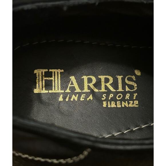 Harris Firenze 2817 Men's Handmade Italy Dress Sneakers Crocodile Print - 9.5 - Picture 7 of 10